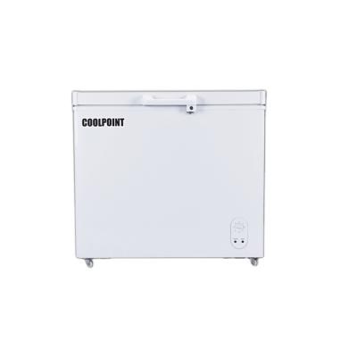 China Household or commercial coolpoint dc 208 liter 12v chest freezer solar commercial for sale