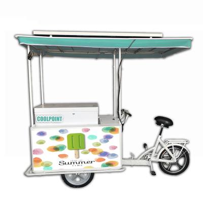 China 158L electric ice cooler tricycle type motorized solar power ice cream tricycle for selling ice cream or popsicle for sale