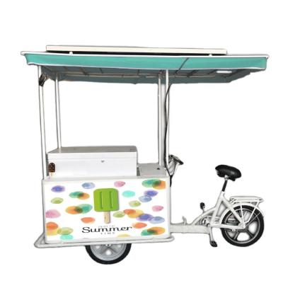 China Open 3 Wheeler Electric Cargo Ice Cream Bike With Freezer 158L Ice Cream Tricycle for sale