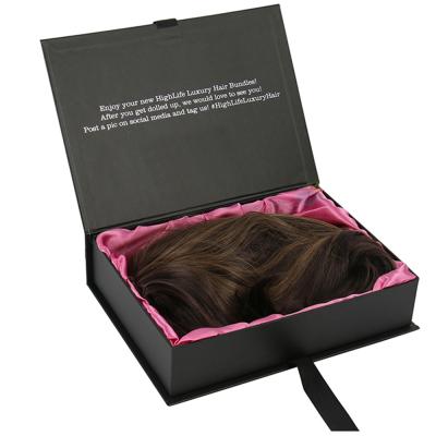 China Recycled Materials Wholesale Custom Logo Hair Wig Packaging Box For Wigs for sale