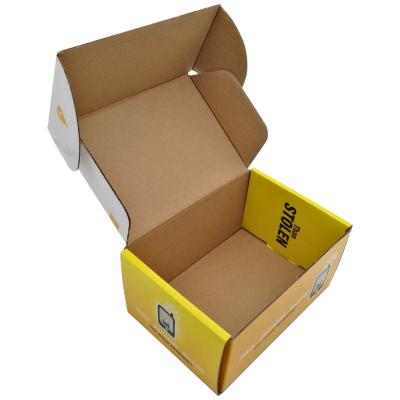 China Recyclable Custom Recycled Corrugated Cardboard Gift Packaging Box for sale