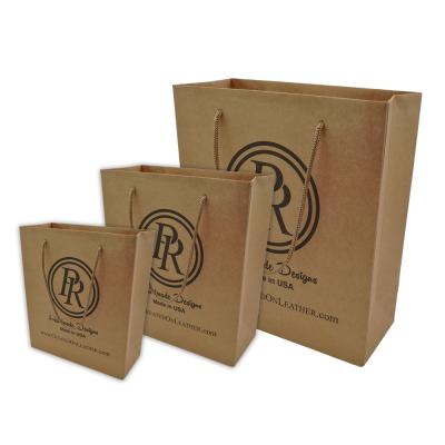 China Recyclable Custom Logo Die Cut Paper Bags Colored China Brown Kraft Paper for sale