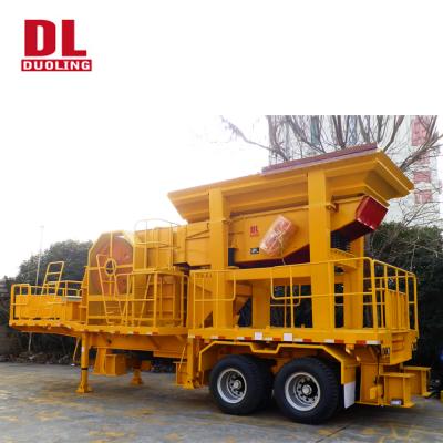 China SMALL EASY OPERATION DUOLING PORTABLE CONCRETE STONE JAW CRUSHERS FOR SALE for sale