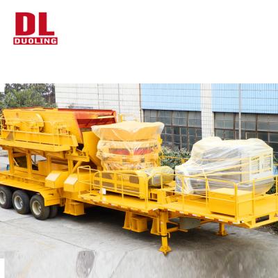 China Easy Operation DUOLING RAILWAY CONSTRUCTION MOBILE STONE CRUSHER for sale