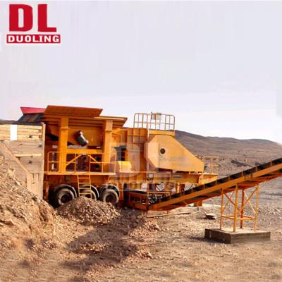 China Easy Operation Duoling Aggregates Portable Mobile Jaw Crusher Cone Crusher Impact Crusher for sale