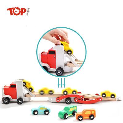 China Entertainment - Wooden Toy Car Carrier Educational Wooden Toy for sale