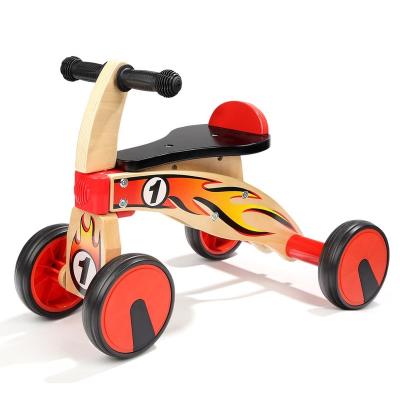 China Ride on Toy Topbright Kids Wooden Ride on Car Baby Balance Bike Toy, Wooden Balance Bikes for sale