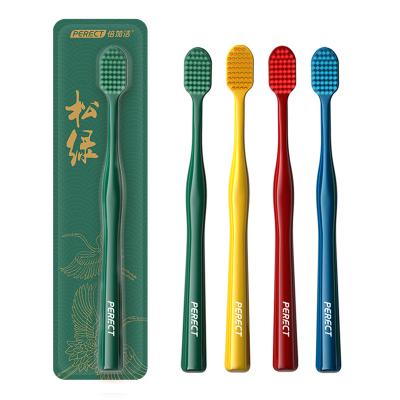 China PERFECT Biodegradable Adult Toothbrush Adult Toothbrush Bristle Ultrasoft Tapered Ultrasoft Bristle Toothbrush for sale