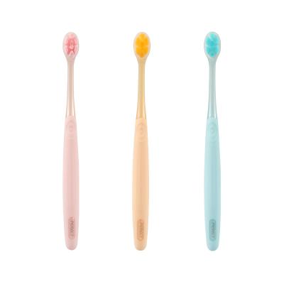 China PERFCT Flower Bristle Design Soft Distraught Adult Toothbrush Blister Card Toothbrush OEM Adorning Manufacturer for sale