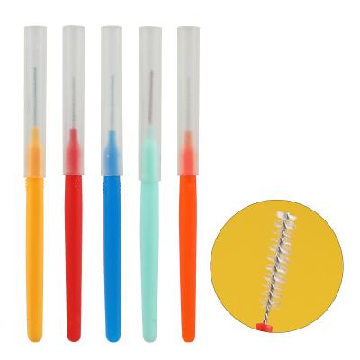 China Best Price Interden Dupont Best Price Perfect Interdental Brush Stiffens Colorful Cepillos Interdental Toothpick for sale