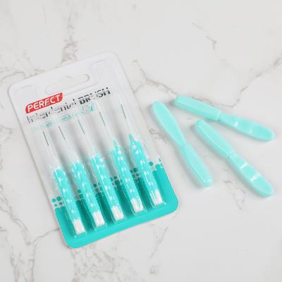 China Eco-Friendly PP PERFCT Dental Orthodontic Disposable Toothbrush Dental Interdental OEM Colors 50000 Box Nylon 612 for sale