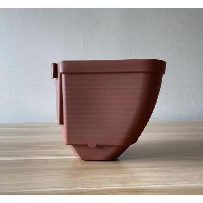 China Eco-friendly Outdoor Round Terracotta Wholesale Ronbo Plant Pots Planters Plastic Flower Pots Sunrise for sale