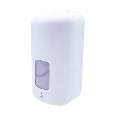 China Foam Soap Dispenser Infrared Sensor 1000ml Touch Free Spray Alcohol Foam Soap Hand Sanitizer Dispenser Wall Liquid Quantity for sale