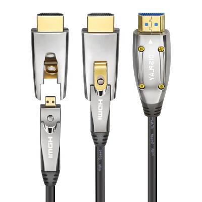 China posh 4K Data Transmission Brightness 4K 3D Home Cables 18Gbps HDMI Fiber Optic Cable AOC Cable Length Customized for sale