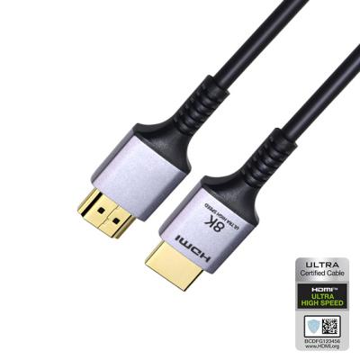 China hot selling COMPUTER video HDMI cable 3D 8K60 4K120 144Hz hdmi cable 8k braided cord eARC for hdtv hdmi cable for sale