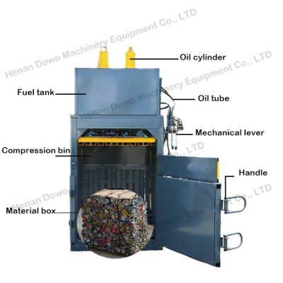 China Easy Operation Hydraulic Paperboard Compress Press Machine / Cardboard Packing Press Machine /waste Old Paper Clothes Press Machine for sale