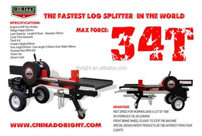 China Cheapest high efficiency world 34T log splitter cheap splitter for sale for sale