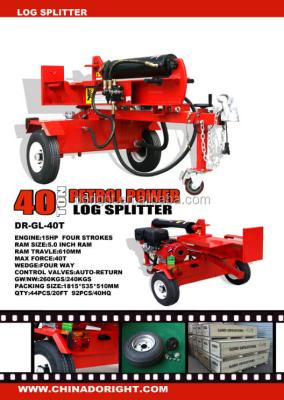 China 40T Firewood Diesel Engine Split Log Splitter, Diesel Log Splitter For Sale for sale