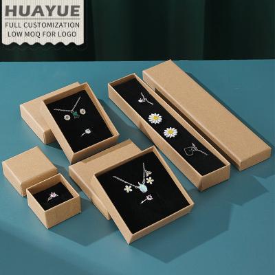 China Ring Bracelet Necklace Earring Jewelery Wholesale Jewelry Packaings Pendants Ring Box Jewelery Packaings Base Cover Storage Necklace Earrings Bracelet Black Foam Insert Wrapping paper for sale