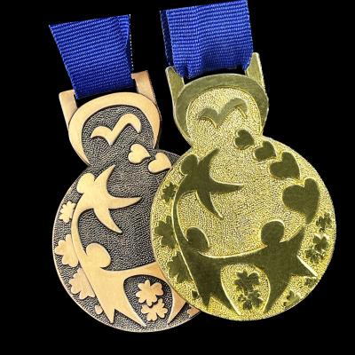 China High Quality Metal Logo Zinc Alloy Sports Medal Custom Made From Europe OEM Factory Customize Marathon Running Finisher Race Spinning Medal for sale