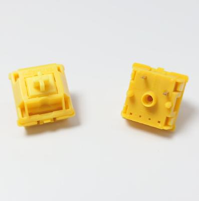 China GATERON KS-25x98 3 Pin 5pin RGB MX 63g Linear Yellow Switch Rod Golden Yellow Mechanical Keyboard 50m Switch for sale