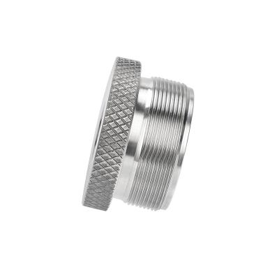 China TITANIUM 1/2-28, 5/8-24 Titanium GR5 Trap Replacement Threaded Ferrule Cap 1.375x24 For Modular Solvent Tube Metric Screw 1-3/8x24 for sale