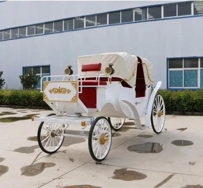 China Discount Price Carriages Horse Cart 72v Lithium Victoria Horse Carriage Carriage Guided Cinderella Wedding Carriage For Sale for sale