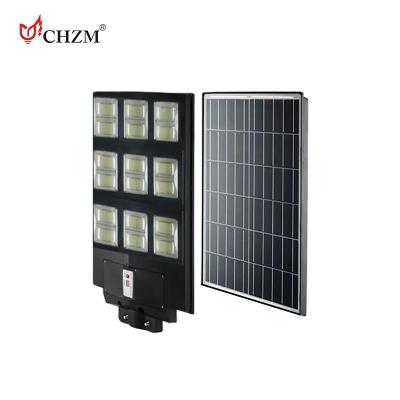 China ROAD CHZM Commercial Induction Post Light 50W 100W 150W 200W 250W 300W All In One LED Solar Street Light for sale