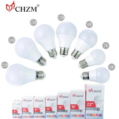 China Desk CHZM led bulb raw material 5W 7W 9W 12W 15W 18W 24W A60/CKD skd led bulb skd A60 for sale