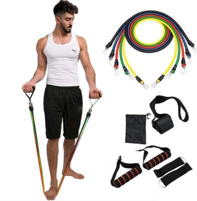 China Resistance Bands Set Resistance Bands Exercise Bands 11pcs for Physical Therapy Resistance Training and Home Workouts for sale