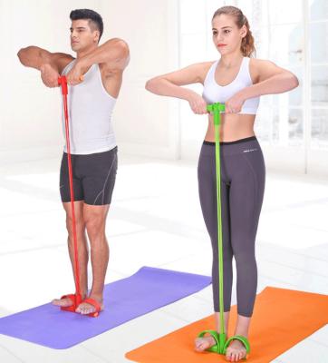 China Hot Selling Pull Rope Fitness Resistance Bands Set Latex Tubes Pedal Exerciser 6*9*450 for sale