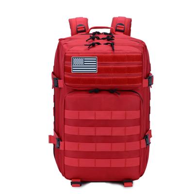 China Waterproof Outdoor Red Waterproof Us Fitness Tactical Military Army Bags Backpacks For Hiking for sale