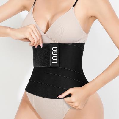 China High Quality Breathable Training Belt Belly Bandage Body Shaper Wrap Waist Train Seamless Corset for sale