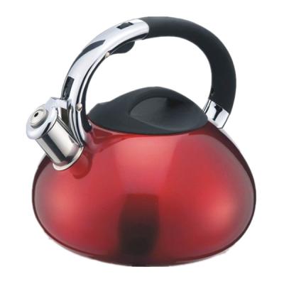 China Sustainable Whistling 3L Tea Kettle With Single Nylon Handle Bottom For Kitchen for sale