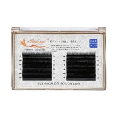 China Feather 0.05 Camellia Graft False Eyelashes A Three Length Row With Grafting Technology Can Reach Open Seconds for sale