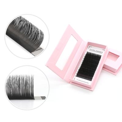 China Hot Selling Synthetic Hair Soft Ellipse Flat Eyelash Extensions For Salon 0.10 0.15 0.20 Thickness for sale