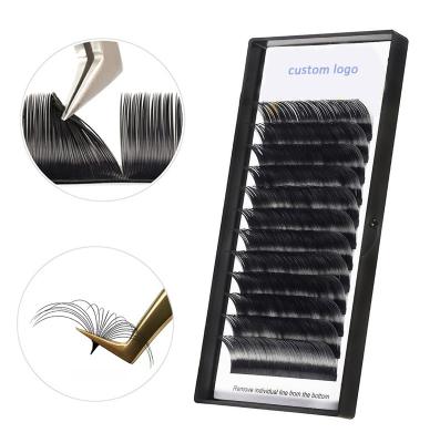 China 2021 Hot Selling Synthetic Hair Lash Free Eyelashes Samples Natural Black Individual Lashes Extension Private Label for sale