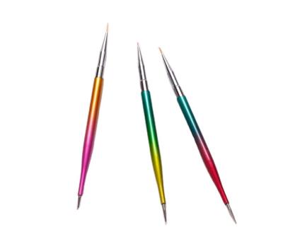 China Wholesale High Quality Cut Out Crystal Pen Tool Kit Painted Nail Art Supplies 15*5*1CM for sale