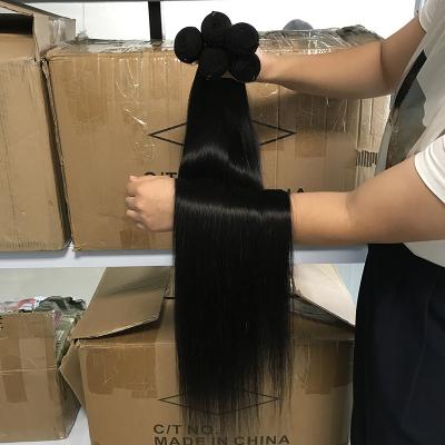 China Silky Straight Wave Luxuve Grade 10A Straight Brazilian Hair Bundles, Raw Mink Brazilian Human Hair Vendor, Brazilian Virgin Hair Bundle for sale