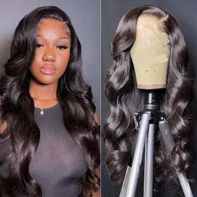 China Full Body Wave 180% Density Hd Lace Hair Wigs For Women,Brazilian Virgin Hair Lace Front Wig For Black Transparent Wholesale Seller for sale