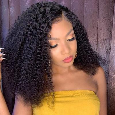 China Cheap Cuticle Aligned Human Hair Wigs Virgin Human Hair Wigs Cheap Cuticle Aligned HD Virgin Brazilian Curly Transparent Lace Front Human Hair Wigs for sale