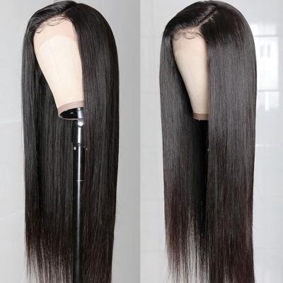 China Luxuve Wholesale Quality Straight Human Hair Lace Closure Unprocessed Wigs,Brazilian Straight Human Hair Wigs,Hair Wigs For Black Women for sale