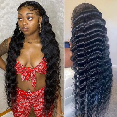 China Sheer Deep Loose Wave 13x6 Lace Wig Human Hair Lace Front,Hair Wigs For Black Women,Brazilian Virgin Hair HD Lace Front Wig for sale