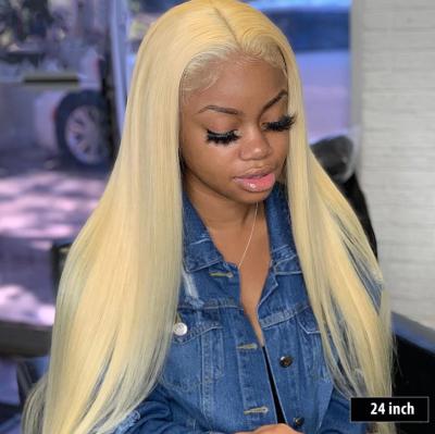 China 613 Cheap Human Blonde Wigs 13X4 13X6 Density 13X4 13X6 Full Lace Wigs Pre Plucked Lace Band Wigs For Black Women for sale