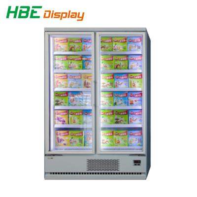 China Single-temperature Supermarket Refrigeration Equipment Beverage Upright Freezer Storage Colder Showcase for sale