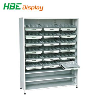 China Wholesale Double Sided Hospital Medicine Steel Display Rack For Pharmacy for sale