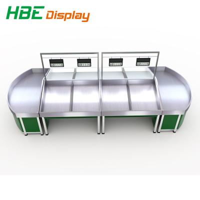 China Supermarket equipment racks double sided fruit vegetable display gondola rack for fruit vegetable racks for sale