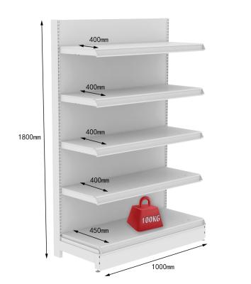 China Double Sided Grocery Used Equipment Rack Shelving Gondola Metal Display Shopping Supermarket Shelves / Rack for sale