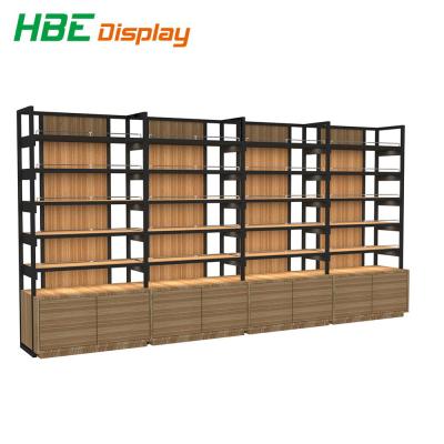 China Supermarket Shelf Double Sided Double Sided Cold Rolled Steel Rack Supermarket Gondola Shelf for sale