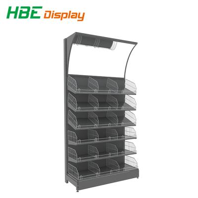 China Light Duty Style Double Sided And Single Sided Feature Shelf Supermarket Gondola for sale